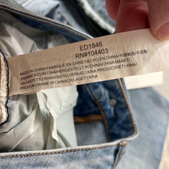 EVIDNT Verona skinny Ankle step hem destroyed jeans size 27 NWT - Picture 13 of 13